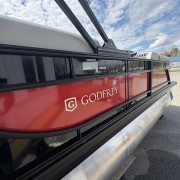 2026 Godfrey EX2086SBX Pontoon Boat - Black/Crimson
